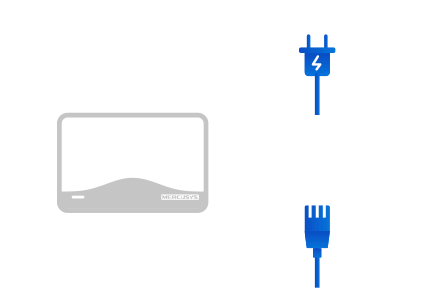 Step 1:Find the Halo,Power Cable and Ethernet Cable in the box