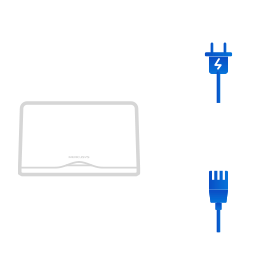 Step 1:Find the Halo,Power Cable and Ethernet Cable in the box