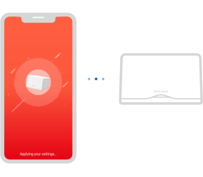 Step 3:Follow the on-screen directions with the MERCUSYS app